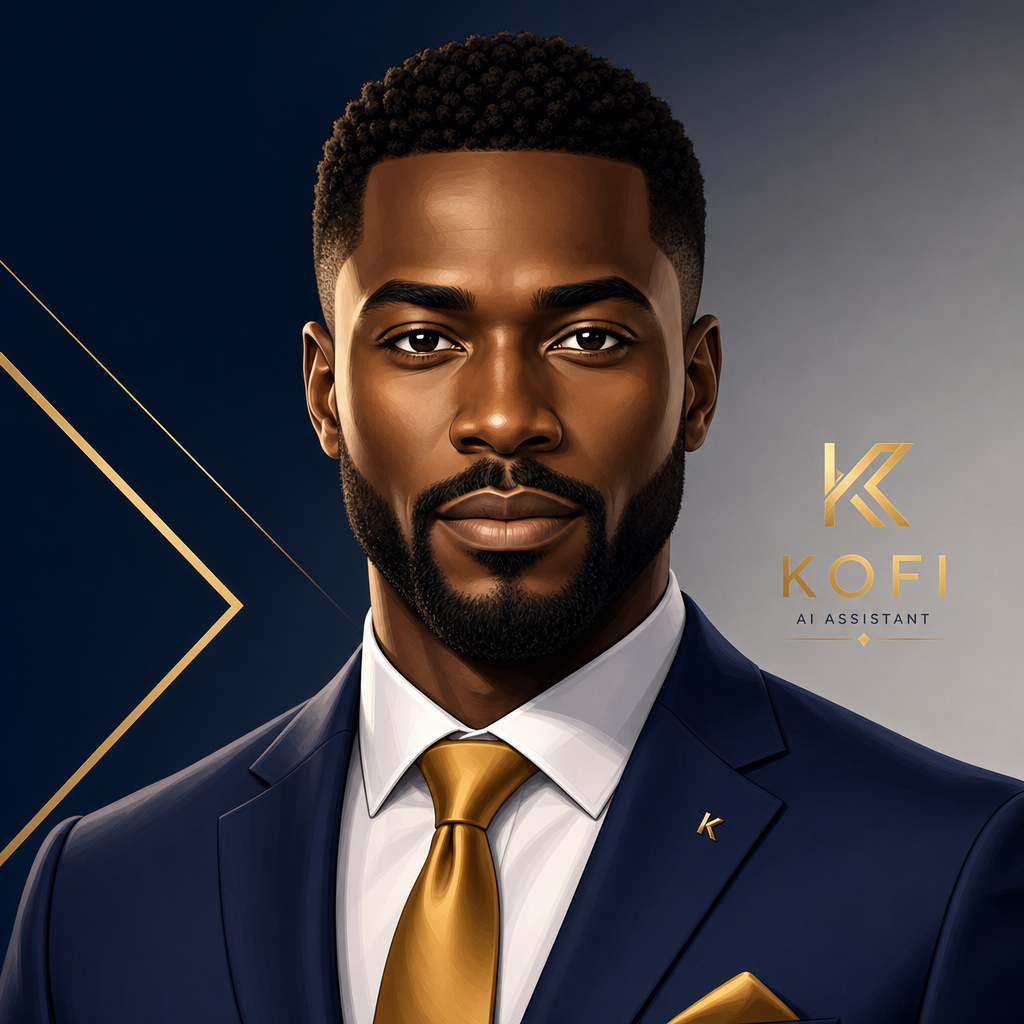 Kofi, an AI assistant avatar